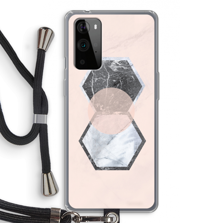 Creatieve toets: OnePlus 9 Pro Transparant Hoesje met koord