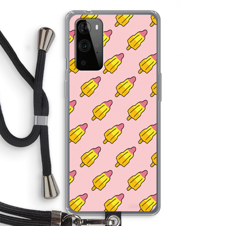 Waterijsjes: OnePlus 9 Pro Transparant Hoesje met koord