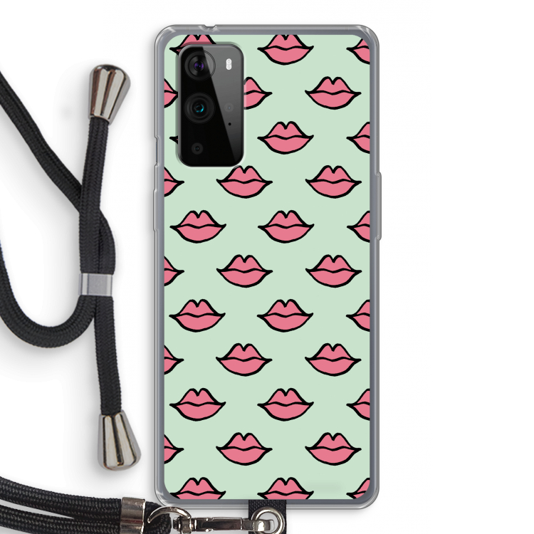 Lipjes: OnePlus 9 Pro Transparant Hoesje met koord