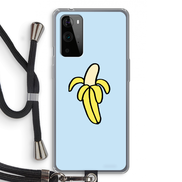 Banana: OnePlus 9 Pro Transparant Hoesje met koord