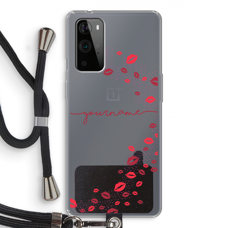 Kusjes: OnePlus 9 Pro Transparant Hoesje met koord