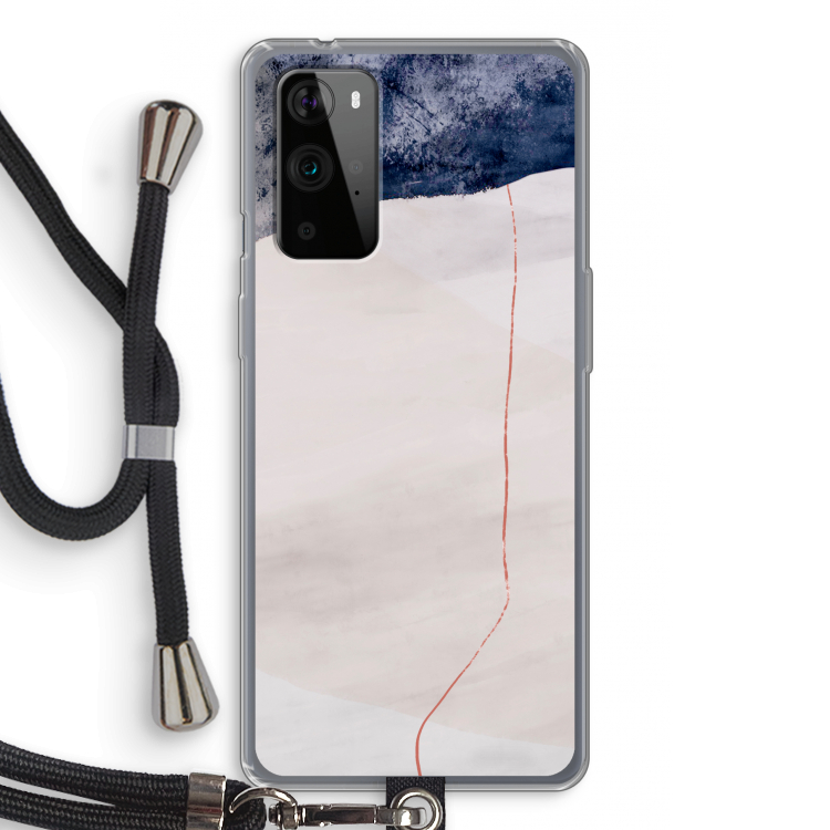 Stone White: OnePlus 9 Pro Transparant Hoesje met koord