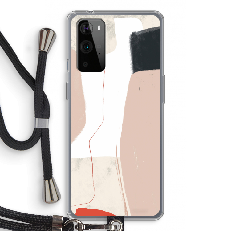 Lava: OnePlus 9 Pro Transparant Hoesje met koord
