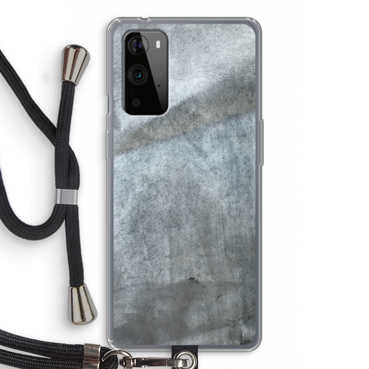 Grey Stone: OnePlus 9 Pro Transparant Hoesje met koord