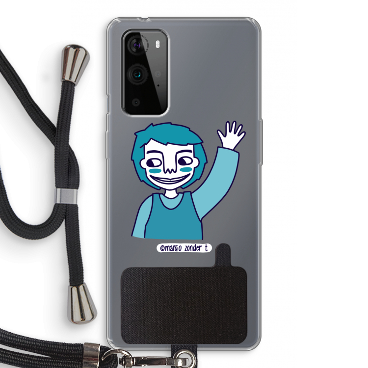 Zwaai: OnePlus 9 Pro Transparant Hoesje met koord