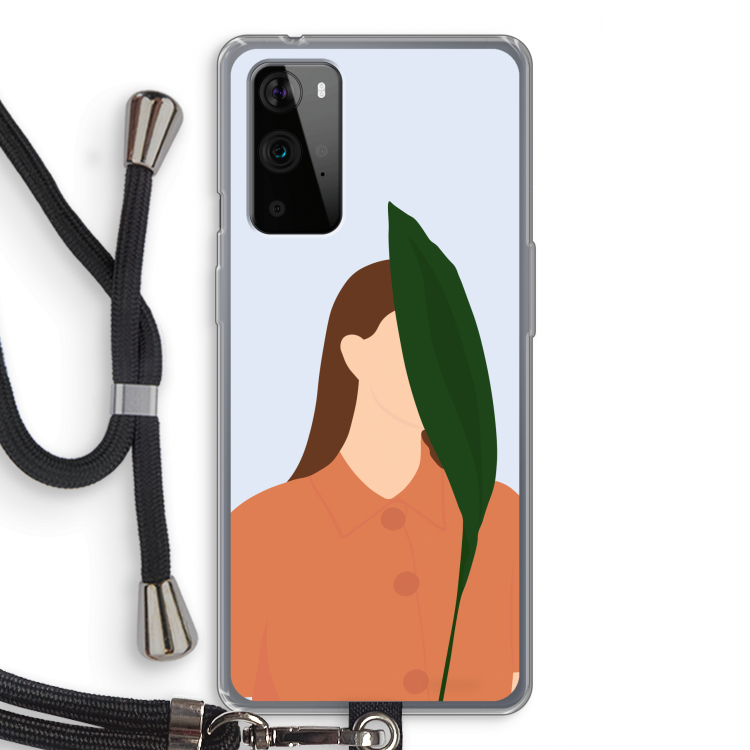 Leaf: OnePlus 9 Pro Transparant Hoesje met koord