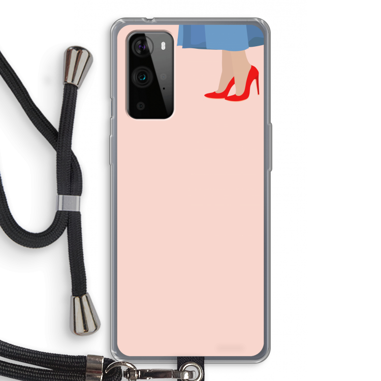 High heels: OnePlus 9 Pro Transparant Hoesje met koord