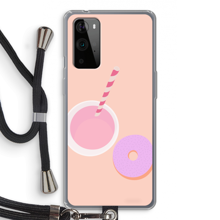 Donut: OnePlus 9 Pro Transparant Hoesje met koord