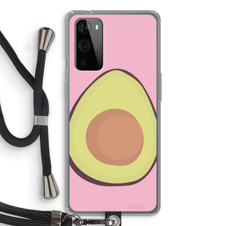 Avocado: OnePlus 9 Pro Transparant Hoesje met koord