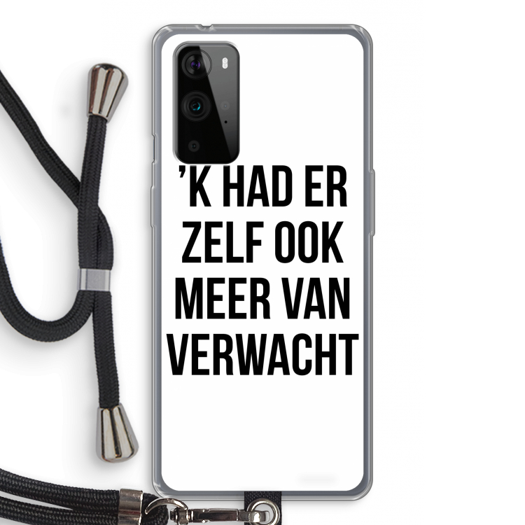 Meer verwacht: OnePlus 9 Pro Transparant Hoesje met koord