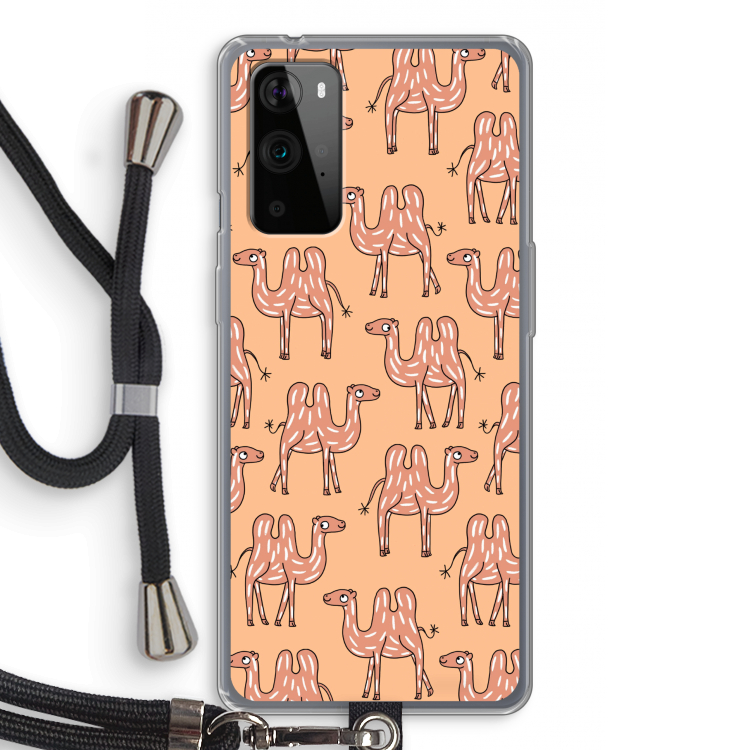 Kameel: OnePlus 9 Pro Transparant Hoesje met koord