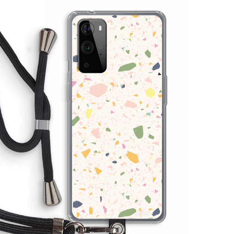 Terrazzo N°21: OnePlus 9 Pro Transparant Hoesje met koord