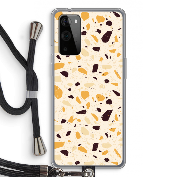 Terrazzo N°13: OnePlus 9 Pro Transparant Hoesje met koord
