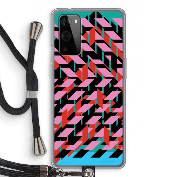 Skew Blush 2: OnePlus 9 Pro Transparant Hoesje met koord