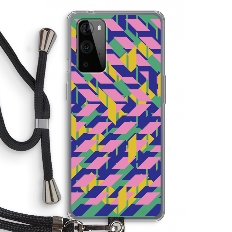 Skew Blush 1: OnePlus 9 Pro Transparant Hoesje met koord