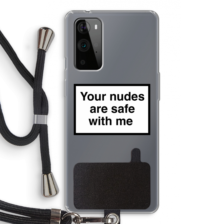 Safe with me: OnePlus 9 Pro Transparant Hoesje met koord