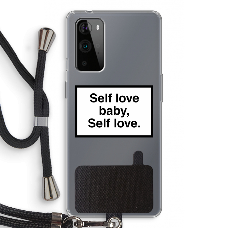 Self love: OnePlus 9 Pro Transparant Hoesje met koord