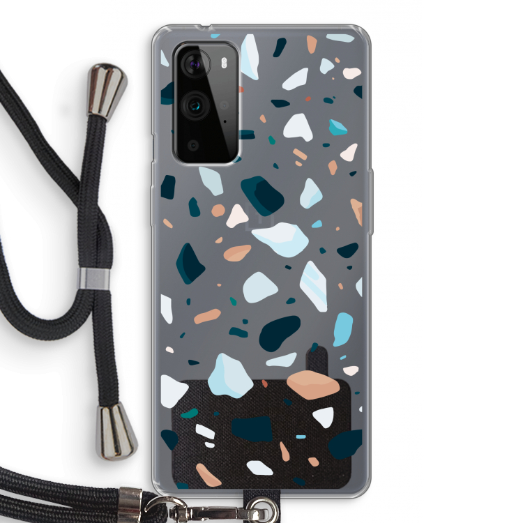 Terrazzo N°13: OnePlus 9 Pro Transparant Hoesje met koord