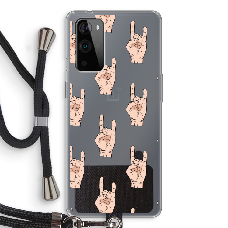 Rock: OnePlus 9 Pro Transparant Hoesje met koord
