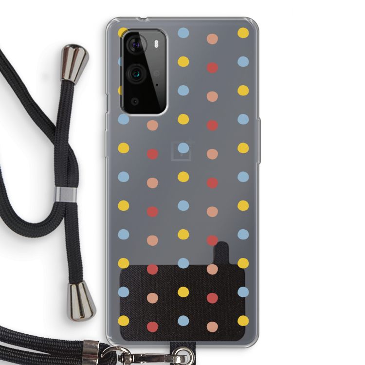 Bollen: OnePlus 9 Pro Transparant Hoesje met koord