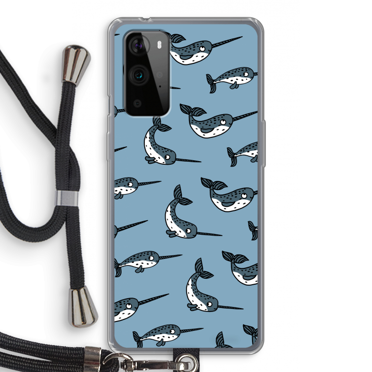 Narwhal: OnePlus 9 Pro Transparant Hoesje met koord