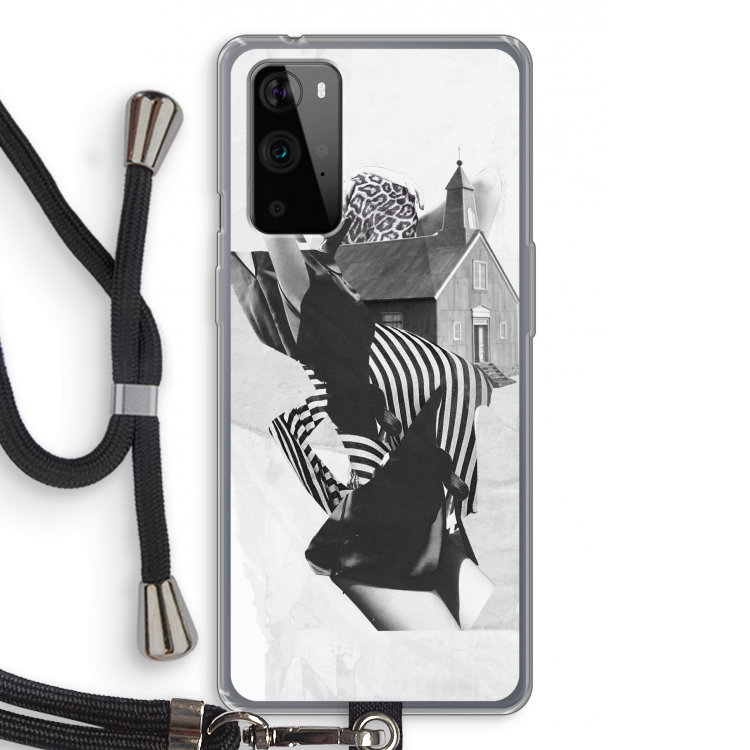 House: OnePlus 9 Pro Transparant Hoesje met koord