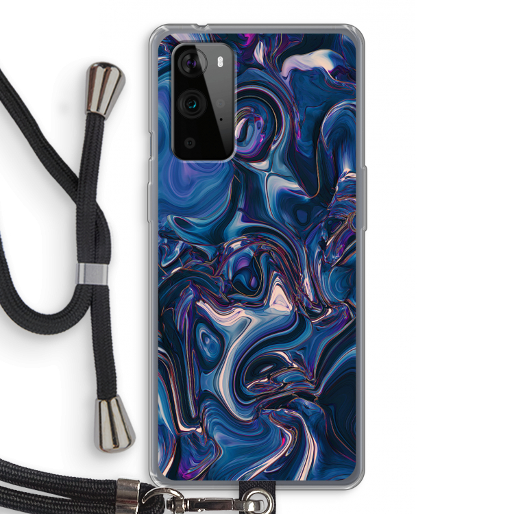Mirrored Mirage: OnePlus 9 Pro Transparant Hoesje met koord