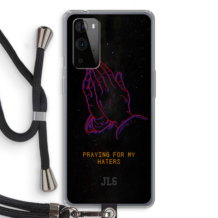 Praying For My Haters: OnePlus 9 Pro Transparant Hoesje met koord