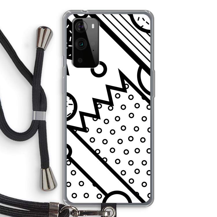 Pop Art #4: OnePlus 9 Pro Transparant Hoesje met koord