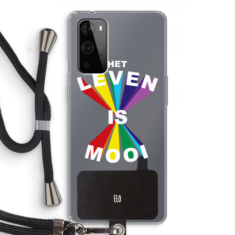 Het Leven Is Mooi: OnePlus 9 Pro Transparant Hoesje met koord