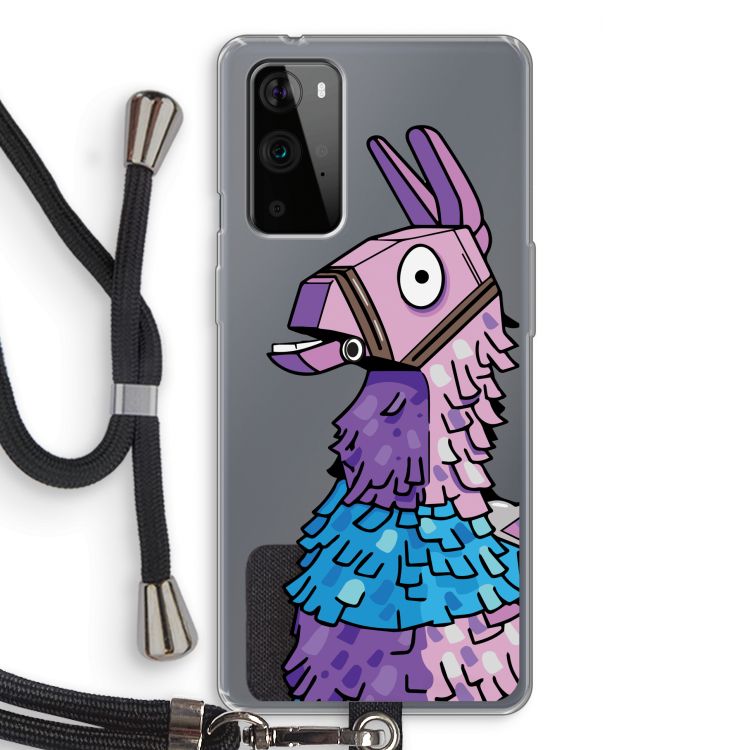 Lama: OnePlus 9 Pro Transparant Hoesje met koord