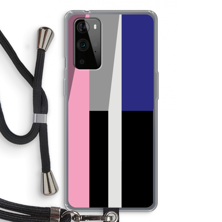 Gestalte 4: OnePlus 9 Pro Transparant Hoesje met koord