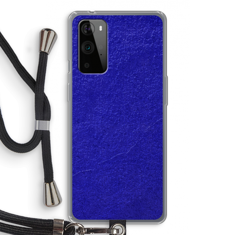 Majorelle Blue: OnePlus 9 Pro Transparant Hoesje met koord