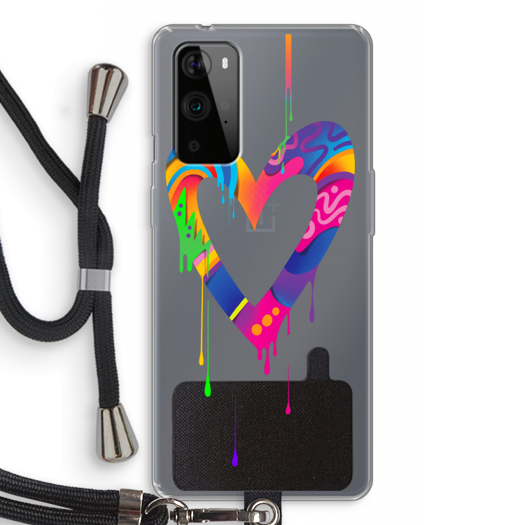 Melts My Heart: OnePlus 9 Pro Transparant Hoesje met koord