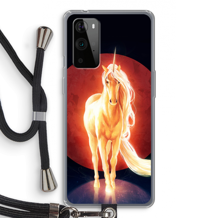 Last Unicorn: OnePlus 9 Pro Transparant Hoesje met koord