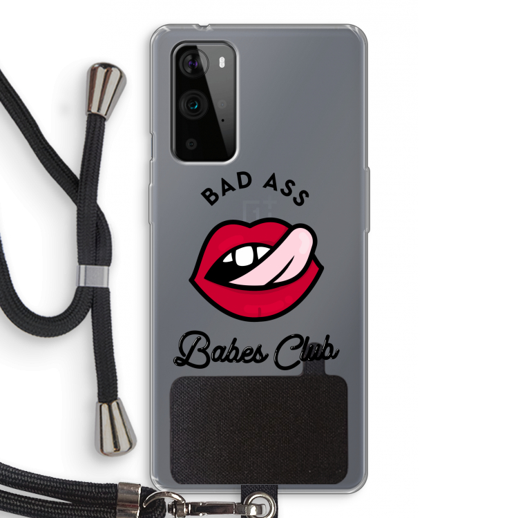 Badass Babes Club: OnePlus 9 Pro Transparant Hoesje met koord