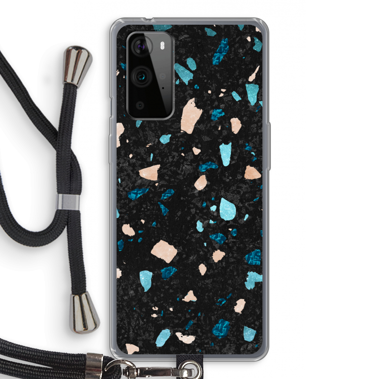 Terrazzo N°11: OnePlus 9 Pro Transparant Hoesje met koord