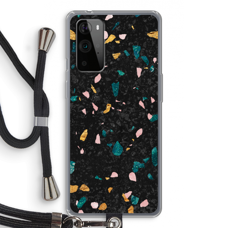 Terrazzo N°10: OnePlus 9 Pro Transparant Hoesje met koord