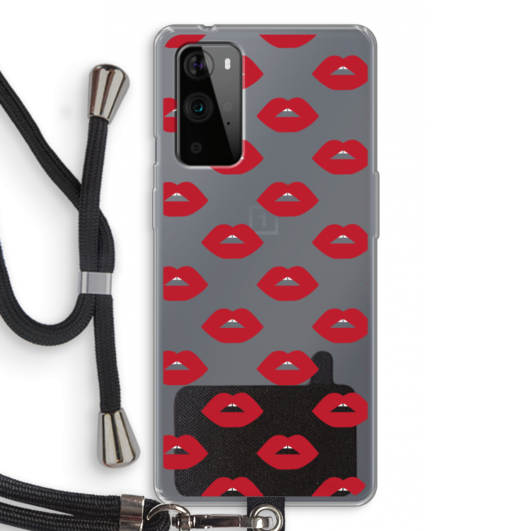 Lips: OnePlus 9 Pro Transparant Hoesje met koord