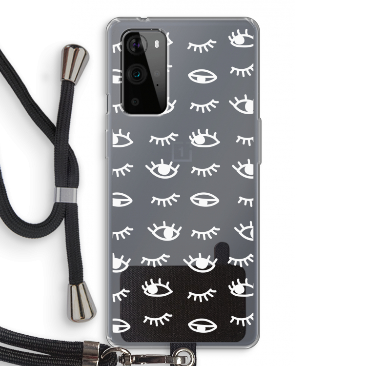 Eye pattern #3: OnePlus 9 Pro Transparant Hoesje met koord