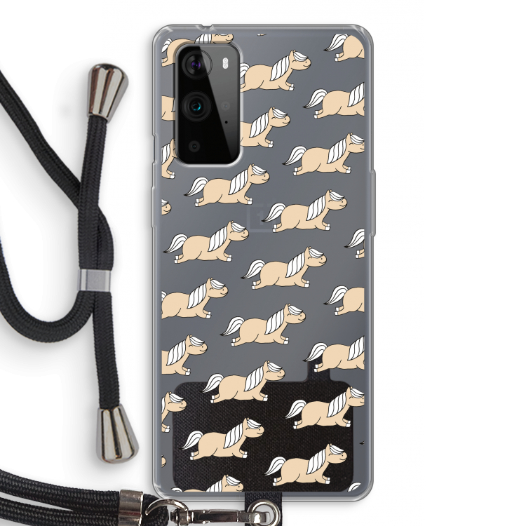 Ponys: OnePlus 9 Pro Transparant Hoesje met koord