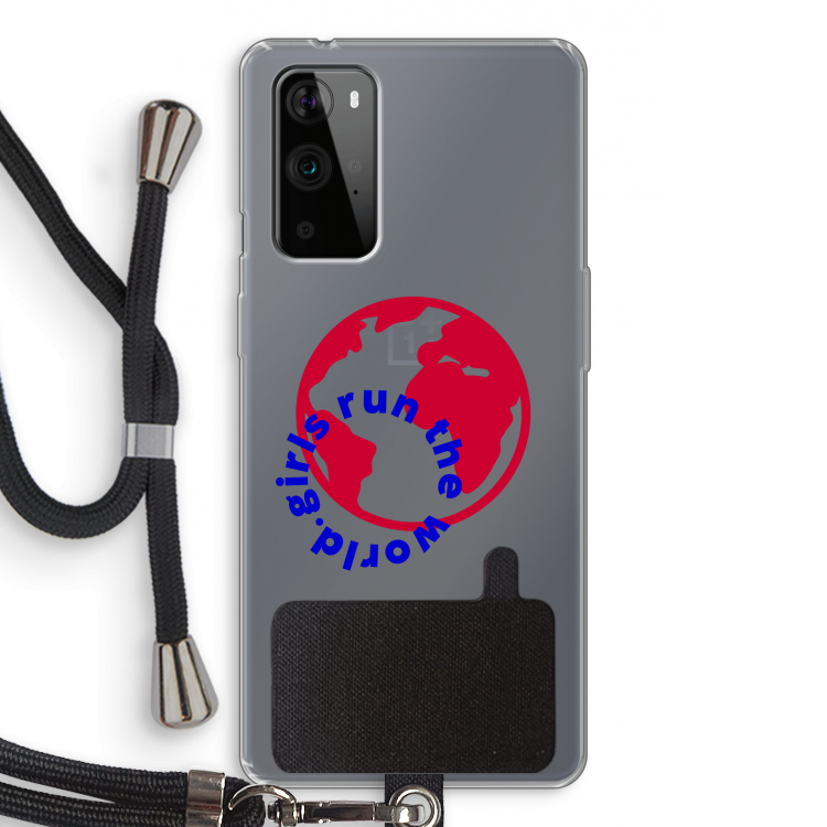 Run The World: OnePlus 9 Pro Transparant Hoesje met koord