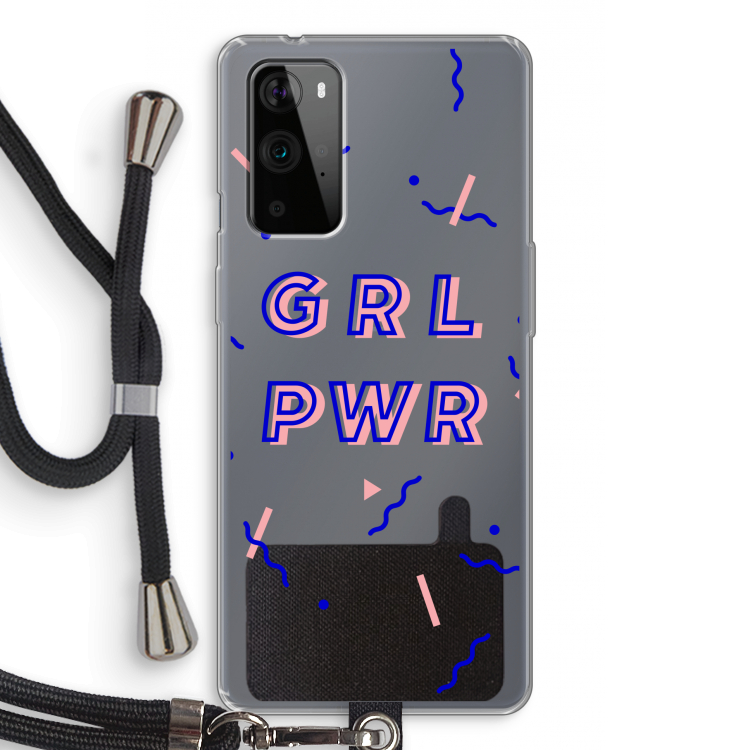 GRL PWR: OnePlus 9 Pro Transparant Hoesje met koord