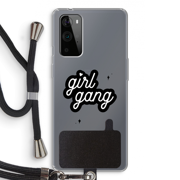 Girl Gang: OnePlus 9 Pro Transparant Hoesje met koord
