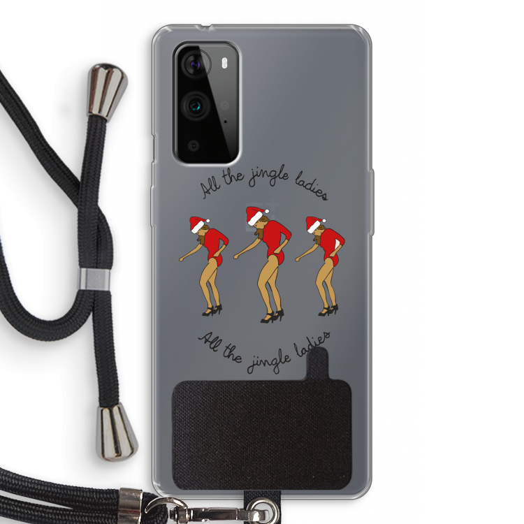 Jingle Ladies: OnePlus 9 Pro Transparant Hoesje met koord