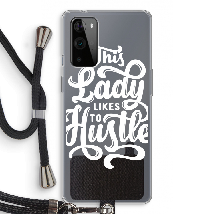 Hustle Lady: OnePlus 9 Pro Transparant Hoesje met koord