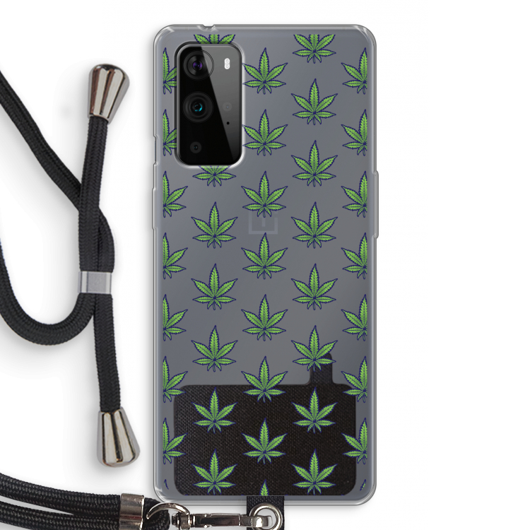 Weed: OnePlus 9 Pro Transparant Hoesje met koord