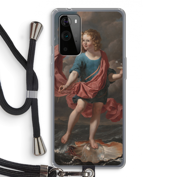 Soap Bubbles: OnePlus 9 Pro Transparant Hoesje met koord