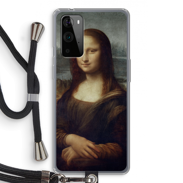 Mona Lisa: OnePlus 9 Pro Transparant Hoesje met koord