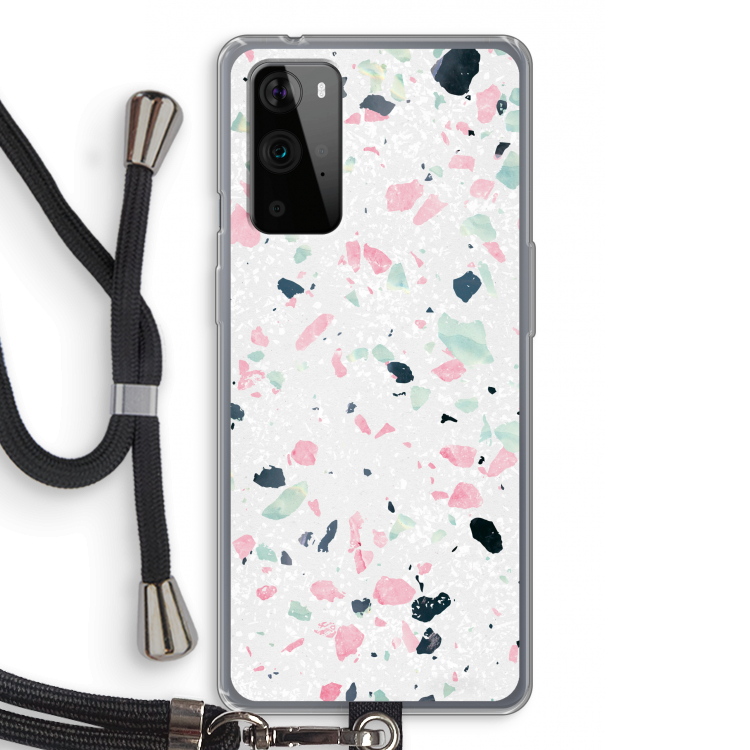 Terrazzo N°3: OnePlus 9 Pro Transparant Hoesje met koord